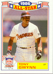 1987 Topps Glossy All-Stars Baseball Cards     006      Tony Gwynn